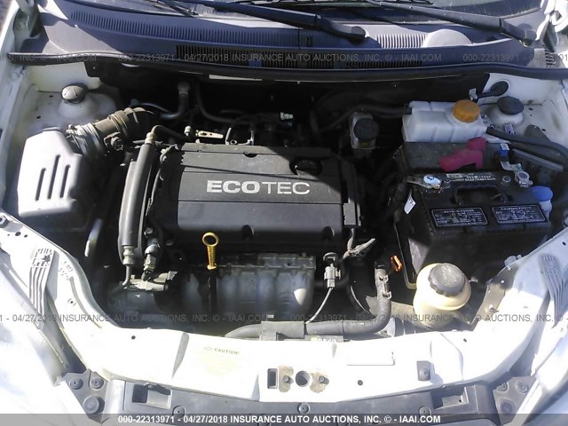 KL1TD6DEXBB153512 - 2011 CHEVROLET AVEO LS/LT 白色 照片 10