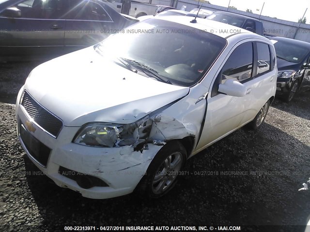 KL1TD6DEXBB153512 - 2011 CHEVROLET AVEO LS/LT 白色 照片 2