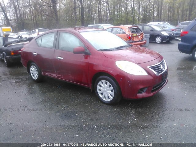 3N1CN7AP6DL857440 - 2013 NISSAN VERSA S/S PLUS/SV/SL RED photo 1