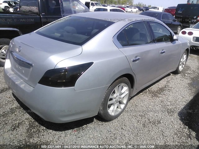 1N4AA5AP1EC437639 - 2014 NISSAN MAXIMA S/SV SILVER photo 4