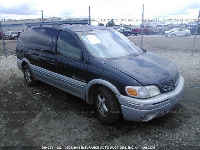 1GMDX13E71D199550 - 2001 PONTIAC MONTANA LUXURY BLUE photo 1