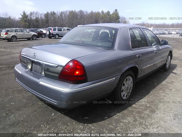 2MEFM74W16X631399 - 2006 MERCURY GRAND MARQUIS GS GRAY photo 4