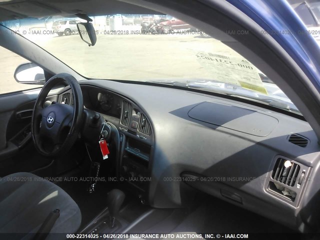 KMHDN46D96U329765 - 2006 HYUNDAI ELANTRA GLS/GT/LIMITED BLUE photo 5