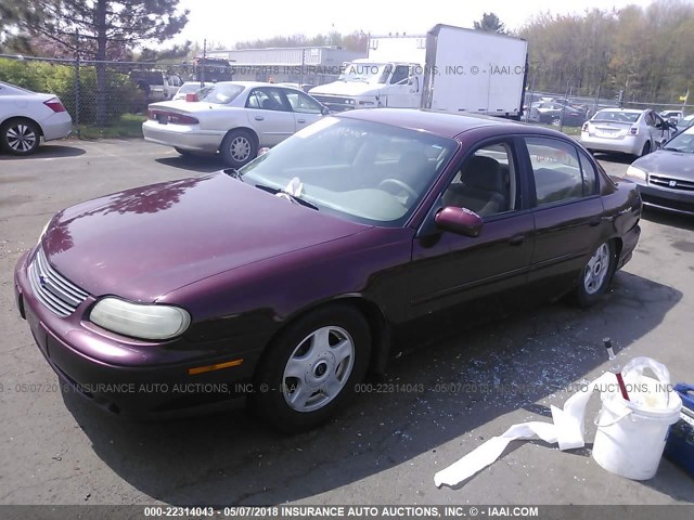 1G1NE52J016259668 - 2001 CHEVROLET MALIBU LS RED photo 2