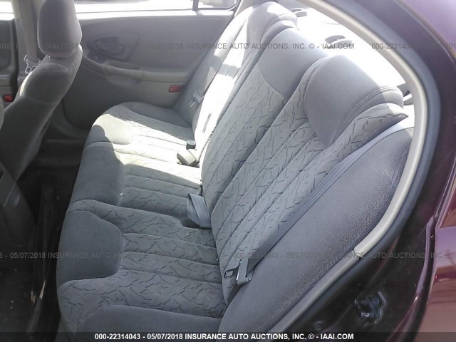 1G1NE52J016259668 - 2001 CHEVROLET MALIBU LS RED photo 8