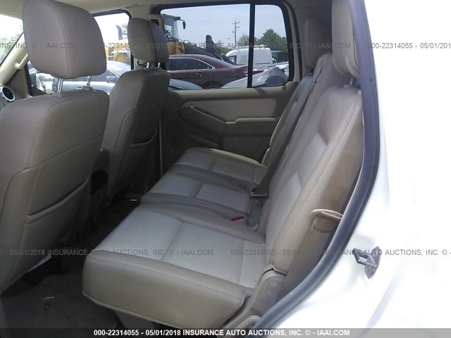 1FMEU75E07UA47888 - 2007 FORD EXPLORER LIMITED WHITE photo 8