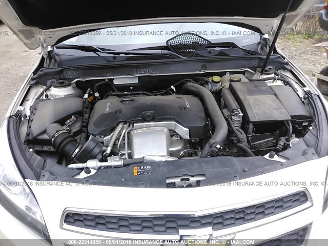 1G11G5SX5DF216008 - 2013 CHEVROLET MALIBU 3LT თეთრი ფოტო 10