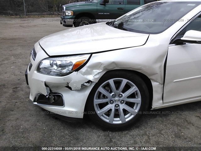 1G11G5SX5DF216008 - 2013 CHEVROLET MALIBU 3LT თეთრი ფოტო 6