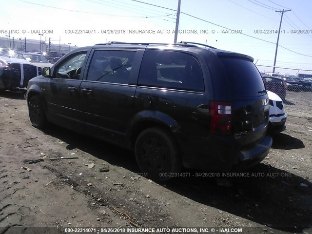 2D4RN4DE2AR115862 - 2010 DODGE GRAND CARAVAN SE BLACK photo 3