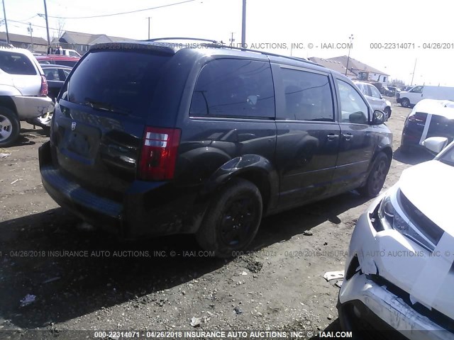 2D4RN4DE2AR115862 - 2010 DODGE GRAND CARAVAN SE BLACK photo 4