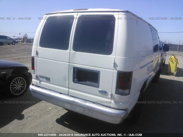 1FTHE24H0THB35856 - 1996 FORD ECONOLINE E250 VAN WHITE photo 4