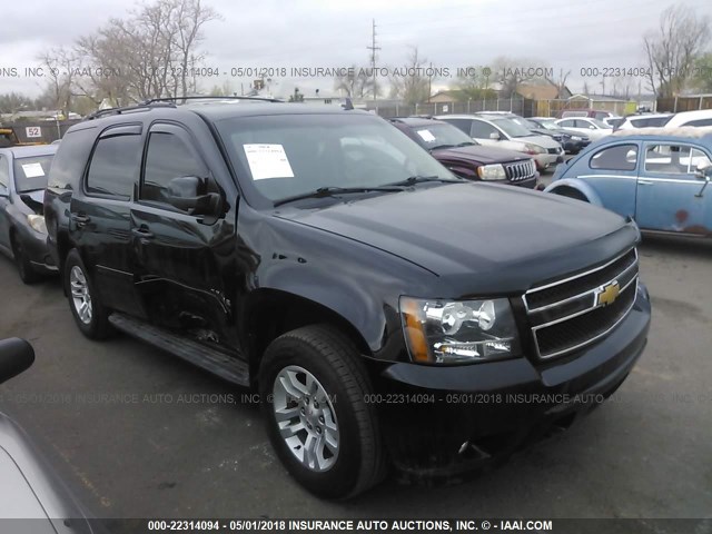 1GNSKBE07ER225789 - 2014 CHEVROLET TAHOE K1500 LT BLACK photo 1