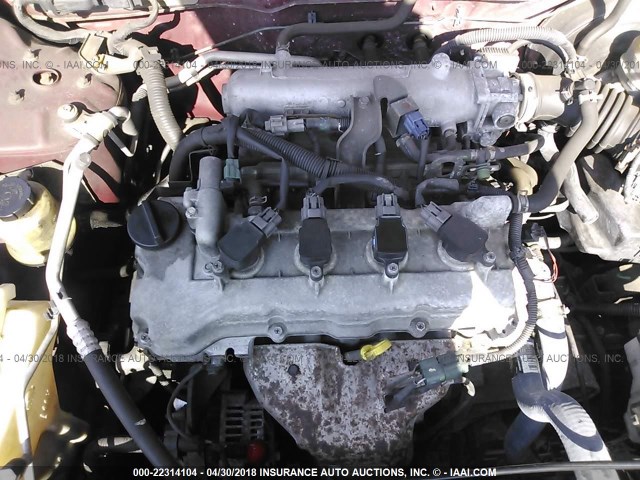 3N1CB51D73L699420 - 2003 NISSAN SENTRA XE/GXE MAROON photo 10