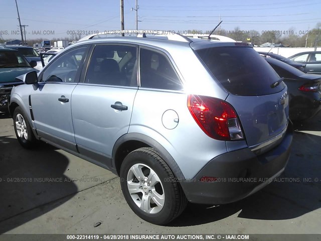 3GNAL2EK0DS570362 - 2013 CHEVROLET CAPTIVA LS 浅蓝色 照片 3