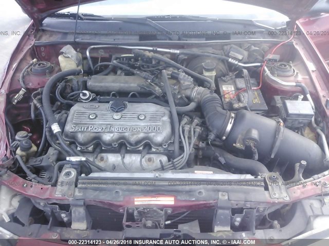 1MELM13P0VW617580 - 1997 MERCURY TRACER LS/TRIO RED photo 10