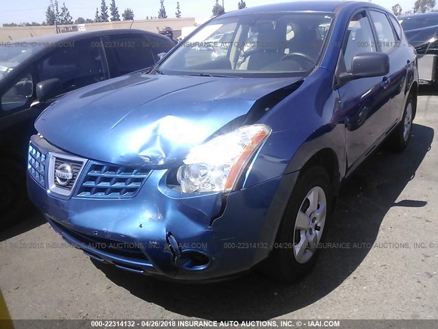 JN8AS58T28W007684 - 2008 NISSAN ROGUE S/SL BLUE photo 2