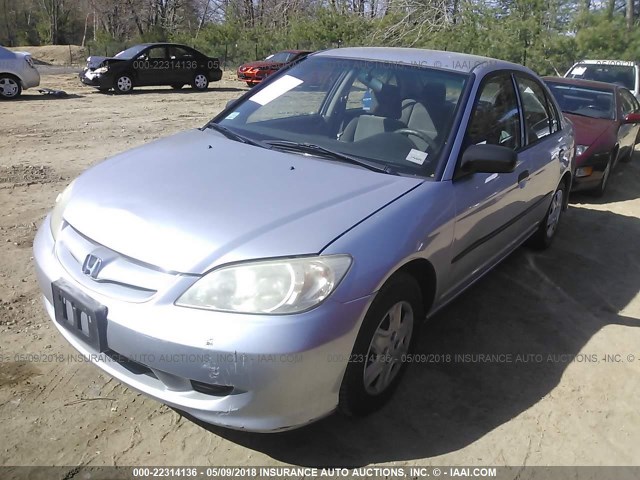 2HGES163X4H586927 - 2004 HONDA CIVIC DX VP Gümüş foto 2
