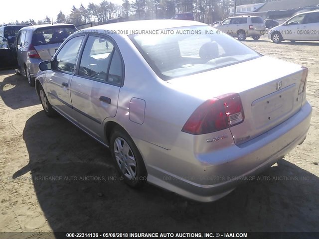 2HGES163X4H586927 - 2004 HONDA CIVIC DX VP Gümüş foto 3