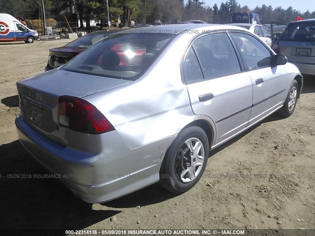 2HGES163X4H586927 - 2004 HONDA CIVIC DX VP Gümüş foto 4