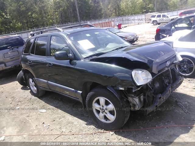 KM8SC13D76U099773 - 2006 HYUNDAI SANTA FE GLS/LIMITED GREEN photo 1