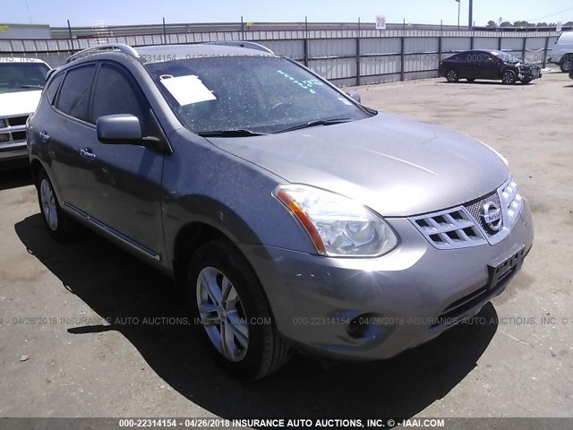 JN8AS5MV2DW610619 - 2013 NISSAN ROGUE S/SV GRAY photo 1