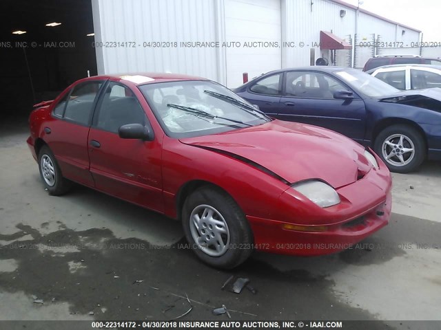 1G2JB5240W7540061 - 1998 PONTIAC SUNFIRE SE RED photo 1