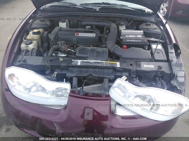1G8ZY14752Z197043 - 2002 SATURN SC2 MAROON photo 10