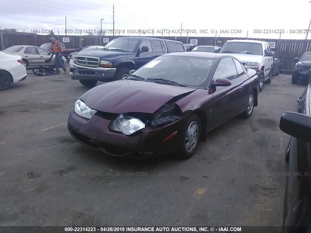 1G8ZY14752Z197043 - 2002 SATURN SC2 MAROON photo 2