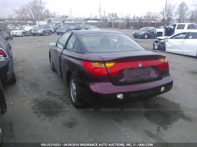 1G8ZY14752Z197043 - 2002 SATURN SC2 MAROON photo 3