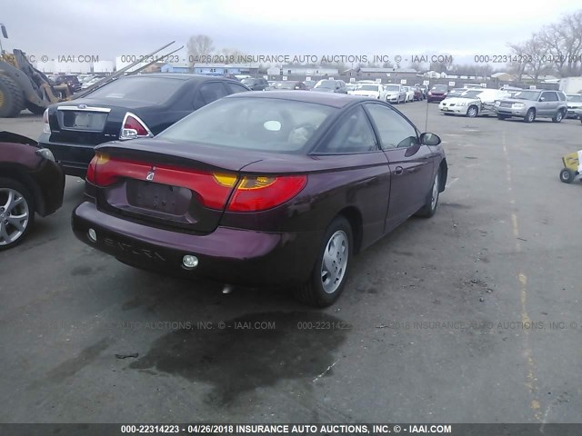 1G8ZY14752Z197043 - 2002 SATURN SC2 MAROON photo 4
