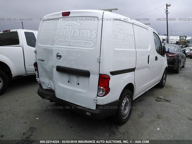 3N6CM0KN1EK694656 - 2014 NISSAN NV200 2.5S/2.5SV WHITE photo 4