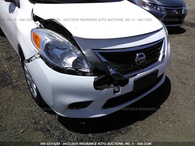 3N1CN7AP6EK464867 - 2014 NISSAN VERSA S/S PLUS/SV/SL WHITE photo 6