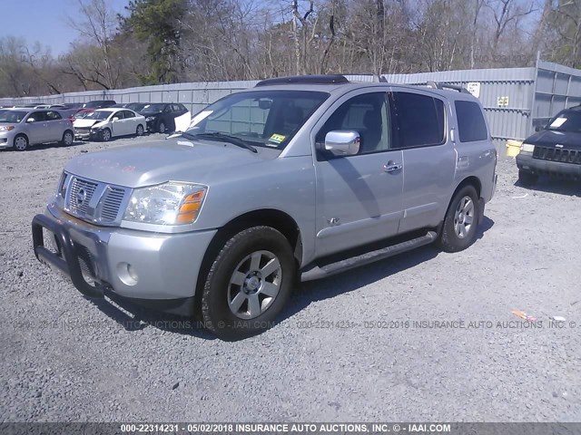 5N1AA08C87N714094 - 2007 NISSAN ARMADA SE/LE SILVER photo 2