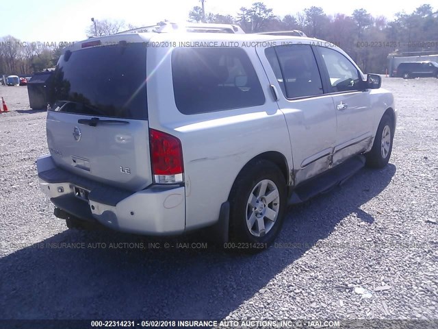 5N1AA08C87N714094 - 2007 NISSAN ARMADA SE/LE SILVER photo 4