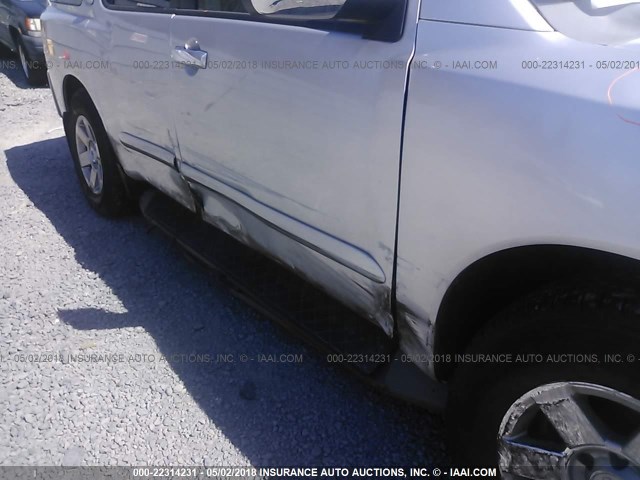 5N1AA08C87N714094 - 2007 NISSAN ARMADA SE/LE SILVER photo 6