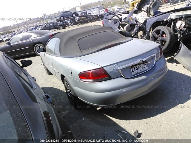 1C3EL65R74N390874 - 2004 CHRYSLER SEBRING LIMITED GRAY photo 3