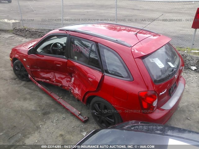 JM1BJ246321601352 - 2002 MAZDA PROTEGE PR5 红色 照片 3