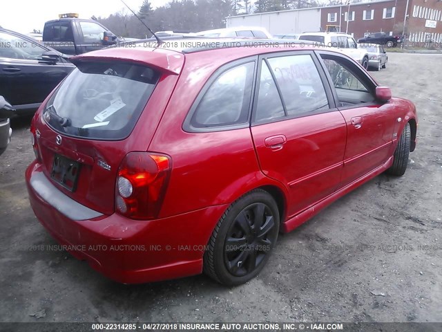 JM1BJ246321601352 - 2002 MAZDA PROTEGE PR5 红色 照片 4