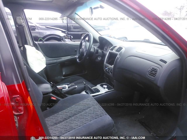 JM1BJ246321601352 - 2002 MAZDA PROTEGE PR5 红色 照片 5