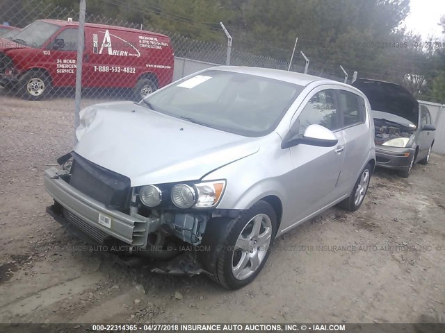 1G1JE6SB5D4222998 - 2013 CHEVROLET SONIC LTZ GRAY photo 2