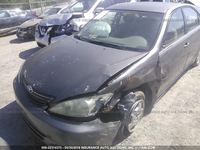 4T1BE30K82U522427 - 2002 TOYOTA CAMRY LE/XLE/SE Champagne photo 6