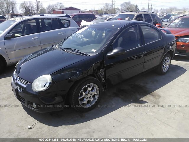 1B3ES56C63D250078 - 2003 DODGE NEON SXT BLACK photo 2