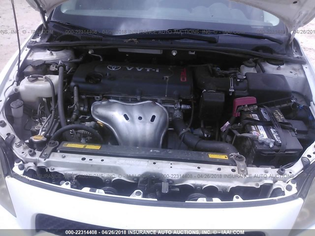 JTKDE167180233449 - 2008 TOYOTA SCION TC 白色 照片 10