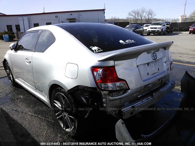 JTKJF5C74B3015233 - 2011 TOYOTA SCION TC 银色 照片 3