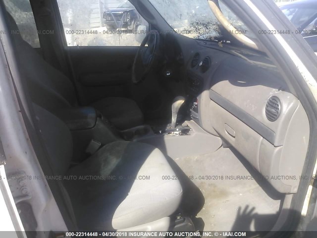 1J4GL48K52W114847 - 2002 JEEP LIBERTY SPORT 白色 照片 5