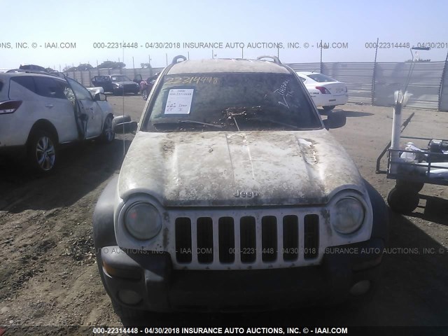 1J4GL48K52W114847 - 2002 JEEP LIBERTY SPORT WHITE photo 6