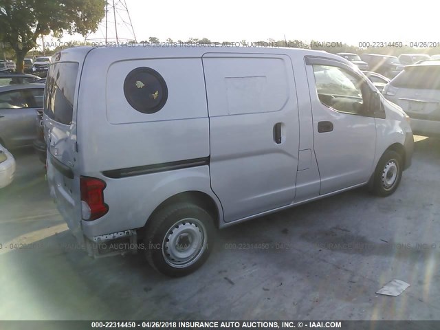 3N6CM0KN0DK696607 - 2013 NISSAN NV200 2.5S/2.5SV SILVER photo 4