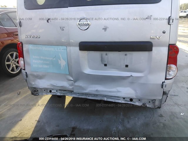 3N6CM0KN0DK696607 - 2013 NISSAN NV200 2.5S/2.5SV SILVER photo 6