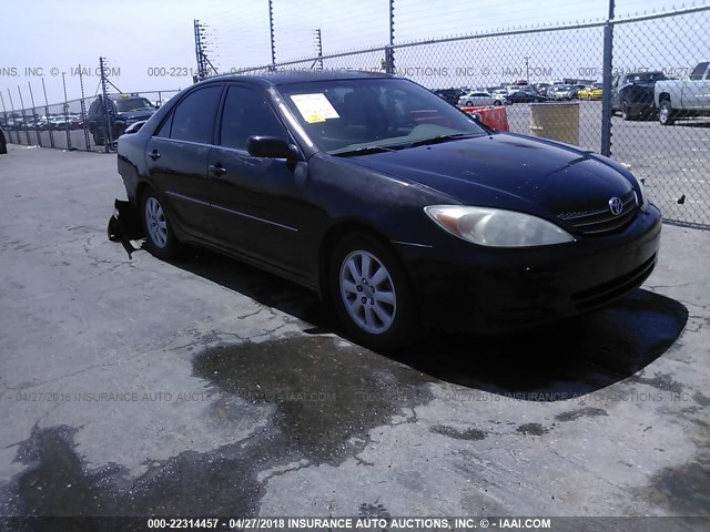 4T1BE30K02U584582 - 2002 TOYOTA CAMRY LE/XLE/SE BLACK photo 1