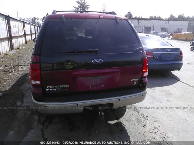 1FMDU74WX5UB66051 - 2005 FORD EXPLORER EDDIE BAUER RED photo 6